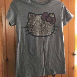 Leopard Hello Kitty T-shirt